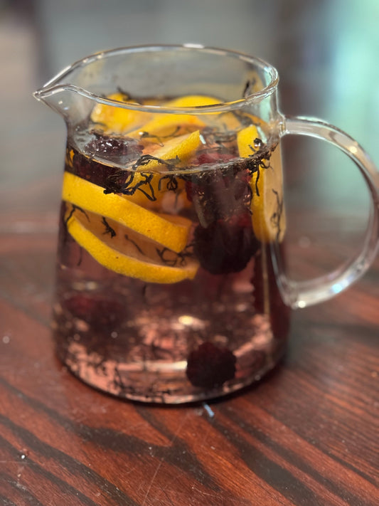 Lemon and Blackberry Keemun Cold Brew
